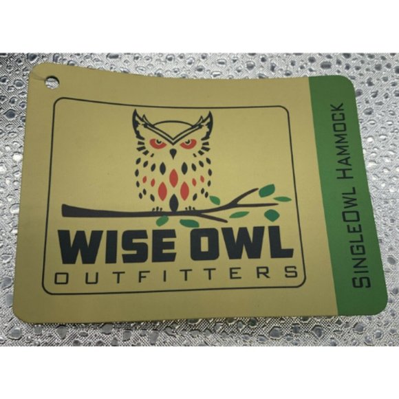 Wise Owl Outfitters Camping Hammock Green&Blue T47 - Picture 2 of 4